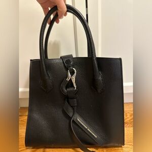Ermanno Scervino Black Leather Satchel